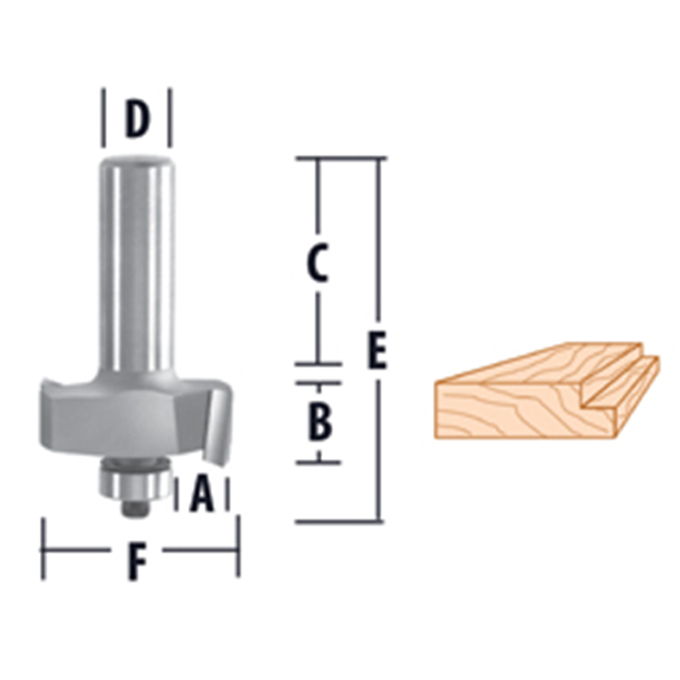 Rabbeting - 2 Flute Router Bits