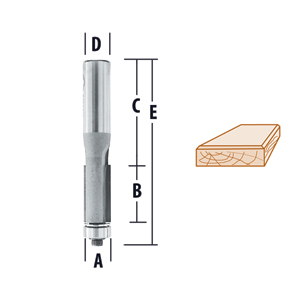 Flush Trimmer Bit - 2 Flute