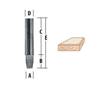 Combination Flush / 10° Bevel Trimmer Bit