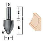 Vertical Raised Panel Ogee with Bead Router Bits