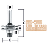 Quadraset 2-Wing Adjustable Slotting Router Bits