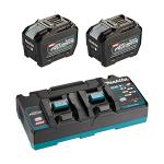 40V max XGT Dual Port Rapid Charger Starter Kit (8.0Ah x2)